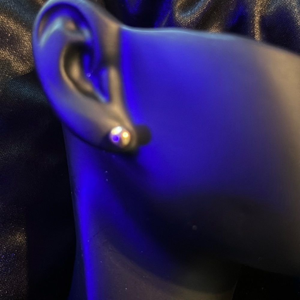 Gold Round Earrings